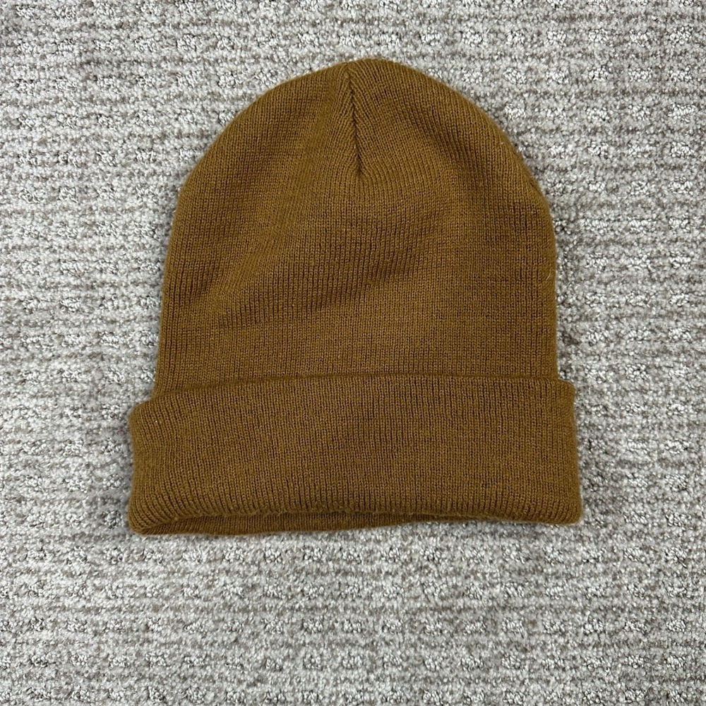 Carhartt Brown Acrylic Watch Hat Beanie Made in USA A18BRN One Size Fits All - Picture 3 of 6